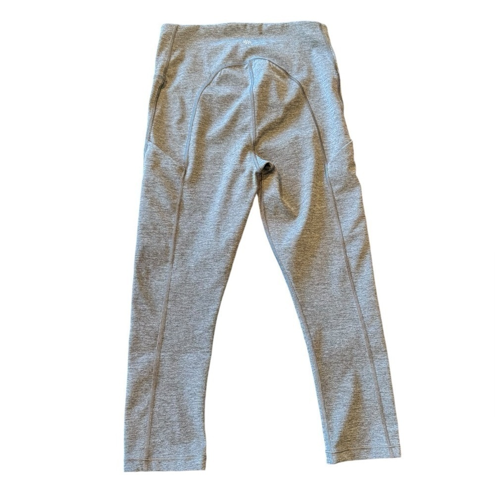 Athleta Ultimate Stash Pocket Capri Leggings Supersonic Gray Womens Size XS - Picture 2 of 8